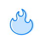 Blue fire Icon